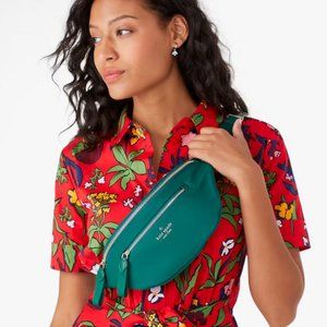 Kate Spade Chelsea Nylon Belt Bag Fanny Pack  - Deep Jade